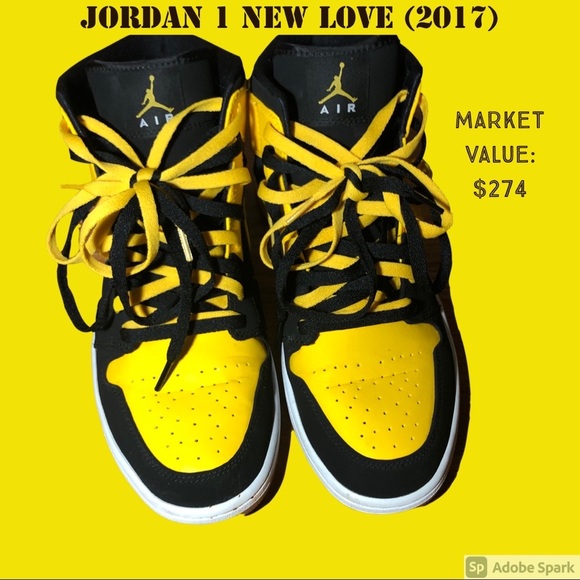 Air Jordan 1 Retro Mid 2017 New Love 2017 - Picture 2 of 5
